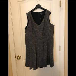 Forever 21 Black and White Plaid Skater Dress